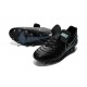 Nike Tiempo Legend 6 FG Cuir Chaussures Football Noir Bleu