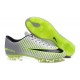 Chaussure de Foot Nouveau 2016 Nike Mercurial Vapor XI FG Argent Vert Noir