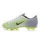 Chaussure de Foot Nouveau 2016 Nike Mercurial Vapor XI FG Argent Vert Noir