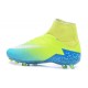 Nouveaux Chaussure Nike Hypervenom Phantom 2 FG Vert Bleu Blanc