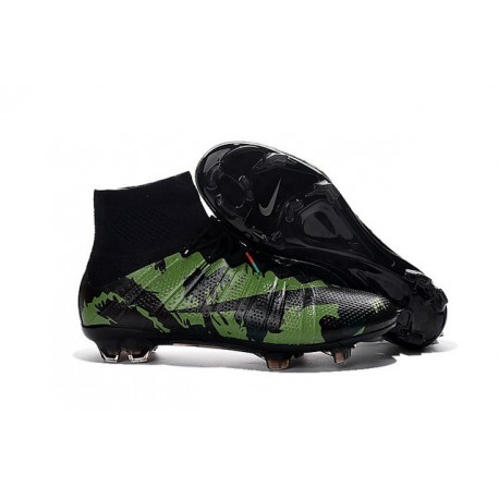 Chaussure Football Nouveaux Nike Mercurial Superfly FG ACC Camo Vert Noir