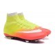 Chaussure Football Nouveaux Nike Mercurial Superfly FG ACC Orange Jaune Blanc