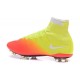 Chaussure Football Nouveaux Nike Mercurial Superfly FG ACC Orange Jaune Blanc