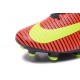 Chaussure Football Nouveaux Nike Mercurial Superfly V FG Carmin/ Volt/ Rose