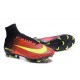 Chaussure Football Nouveaux Nike Mercurial Superfly V FG Carmin/ Volt/ Rose