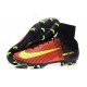 Chaussure Football Nouveaux Nike Mercurial Superfly V FG Carmin/ Volt/ Rose