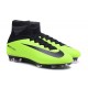 Nouvelles 2016 Chaussures Nike Mercurial Superfly V FG Vert Noir