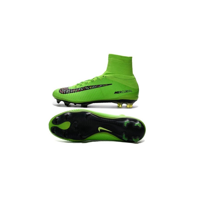 crampon nike vert fluo