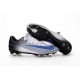 Chaussure de Foot Nouveau 2016 Nike Mercurial Vapor XI FG Blanc Bleu Noir