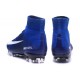 Crampons Football Nouveaux Nike Mercurial Superfly 5 FG ACC Bleu Blanc