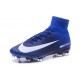 Crampons Football Nouveaux Nike Mercurial Superfly 5 FG ACC Bleu Blanc