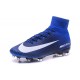 Crampons Football Nouveaux Nike Mercurial Superfly 5 FG ACC Bleu Blanc