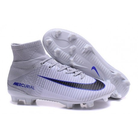 Crampons Football Nouveaux Nike Mercurial Superfly 5 FG ACC Blanc Noir