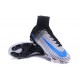 Crampons Football Nouveaux Nike Mercurial Superfly 5 FG ACC Blanc Noir Bleu
