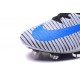 Crampons Football Nouveaux Nike Mercurial Superfly 5 FG ACC Blanc Noir Bleu