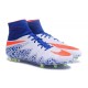 Nike Nouvel Crampons Football Hypervenom Phantom II FG Blanc Bleu Rouge