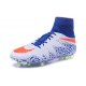 Nike Nouvel Crampons Football Hypervenom Phantom II FG Blanc Bleu Rouge