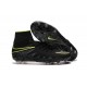 Nike Nouvel Crampons Football Hypervenom Phantom II FG Noir Volt