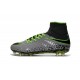 Nike Nouvel Crampons Football Hypervenom Phantom II FG Platine Noir Vert