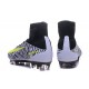 Nike Mercurial Superfly V FG Homme Nouvel 2016 Chaussure Blanc Noir Jaune