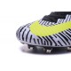 Nike Mercurial Superfly V FG Homme Nouvel 2016 Chaussure Blanc Noir Jaune