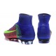 Crampons Football Nouveaux Nike Mercurial Superfly 5 FG Orange Vert Bleu