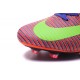 Crampons Football Nouveaux Nike Mercurial Superfly 5 FG Orange Vert Bleu