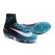 Crampons Football Nouveaux Nike Mercurial Superfly 5 FG Noir Bleu Blanc