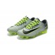 Nike Crampon Football Mercurial Vapor 11 FG ACC Gris Vert Noir