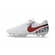 Nike Tiempo Legend 6 FG Cuir Chaussures Football Blanc Rouge