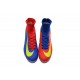 Crampons Football Nouveaux Nike Mercurial Superfly 5 FG Bleu Rouge Jaune