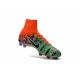 Crampons Football Nouveaux Nike Mercurial Superfly 5 FG Orange Noir Vert
