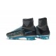Nike Mercurial Superfly V FG Chaussure de Foot Homme Gris Noir Bleu