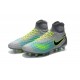 Nike Magista Obra II FG Meilleur Crampon Football Gris Bleu Noir