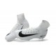 Nike Mercurial Superfly V FG Chaussure de Foot Homme Blanc Noir