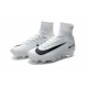 Nike Mercurial Superfly V FG Chaussure de Foot Homme Blanc Noir