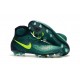 Chaussures de Foot Nouvelles Nike Magista Obra II FG Vert Jaune