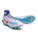 Chaussures de Foot Nouvelles Nike Magista Obra II FG Blanc Bleu Rouge