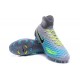 Chaussures de Foot Nouvelles Nike Magista Obra II FG Gris Bleu Noir
