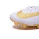 Nike Crampons Football Mercurial Superfly V FG Real Madrid FC Blanc Or