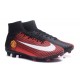 Nike Crampons Football Mercurial Superfly V FG Manchester United Football Club Rouge