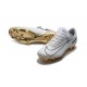 Nike Mercurial Vapor Vitórias XI CR7 FG Nouvelles Chaussures de Foot Blanc Or