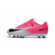 Nike Mercurial Vapor XI FG Nouvelles Chaussures de Foot Rose Blanc Noir