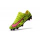 Nike Mercurial Vapor XI FG Nouvelles Chaussures de Foot Jaune Rose