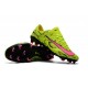 Nike Mercurial Vapor XI FG Nouvelles Chaussures de Foot Jaune Rose