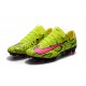 Nike Mercurial Vapor XI FG Nouvelles Chaussures de Foot Jaune Rose