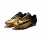 Nike Mercurial Vapor XI FG Nouvelles Chaussures de Foot Noir Or