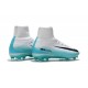 Nike Mercurial Superfly 5 FG ACC Nouvelles Chaussure de Foot Blanc Bleu Noir