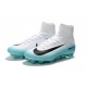 Nike Mercurial Superfly 5 FG ACC Nouvelles Chaussure de Foot Blanc Bleu Noir