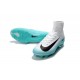 Nike Mercurial Superfly 5 FG ACC Nouvelles Chaussure de Foot Blanc Bleu Noir